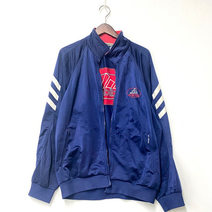 【現状渡し品】【メンズ】 adidas アディダス パフォーマンスロゴタグ TRACK JACKET トラックジャケット トップス アウター 146-250906-ya-06-izu サイズ：L カラー：ネイビー 万代Net店