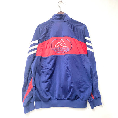 【現状渡し品】【メンズ】 adidas アディダス パフォーマンスロゴタグ TRACK JACKET トラックジャケット トップス アウター 146-250906-ya-06-izu サイズ：L カラー：ネイビー 万代Net店