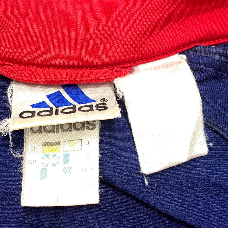 【現状渡し品】【メンズ】 adidas アディダス パフォーマンスロゴタグ TRACK JACKET トラックジャケット トップス アウター 146-250906-ya-06-izu サイズ：L カラー：ネイビー 万代Net店