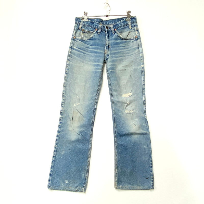 【中古品】【メンズ】 Levi's リーバイス 20517-0217 USA製 オレンジタブ 刻印869 BOOT CUT DENIM PANTS ブーツ カット デニム パンツ ボトムス ズボン 157-250906-ya-02-izu サイズ：W34 カラー：ライトインディゴ 万代Net店