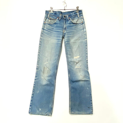 【中古品】【メンズ】 Levi's リーバイス 20517-0217 USA製 オレンジタブ 刻印869 BOOT CUT DENIM PANTS ブーツ カット デニム パンツ ボトムス ズボン 157-250906-ya-02-izu サイズ：W34 カラー：ライトインディゴ 万代Net店