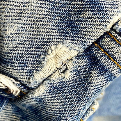 【中古品】【メンズ】 Levi's リーバイス 20517-0217 USA製 オレンジタブ 刻印869 BOOT CUT DENIM PANTS ブーツ カット デニム パンツ ボトムス ズボン 157-250906-ya-02-izu サイズ：W34 カラー：ライトインディゴ 万代Net店