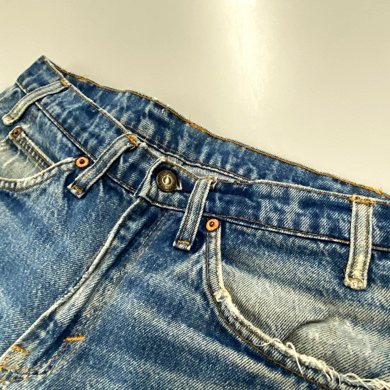 【中古品】【メンズ】 Levi's リーバイス 20517-0217 USA製 オレンジタブ 刻印869 BOOT CUT DENIM PANTS ブーツ カット デニム パンツ ボトムス ズボン 157-250906-ya-02-izu サイズ：W34 カラー：ライトインディゴ 万代Net店