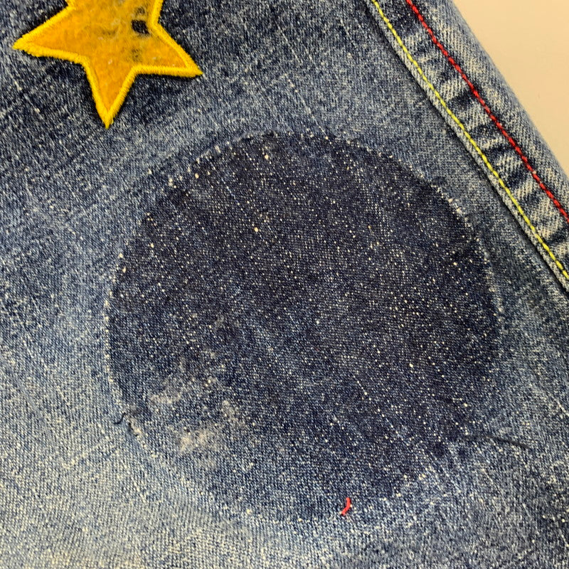 【現状渡し品】【メンズ】 PLATINUM FUBU プラチナムフブ WAPPEN DENIM PANTS ワッペン デニムパンツ ボトムス ズボン 157-250906-ya-11-izu サイズ：36 カラー：インディゴ 万代Net店