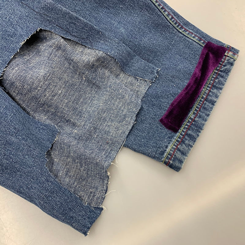 【現状渡し品】【メンズ】 PLATINUM FUBU プラチナムフブ WAPPEN DENIM PANTS ワッペン デニムパンツ ボトムス ズボン 157-250906-ya-11-izu サイズ：36 カラー：インディゴ 万代Net店