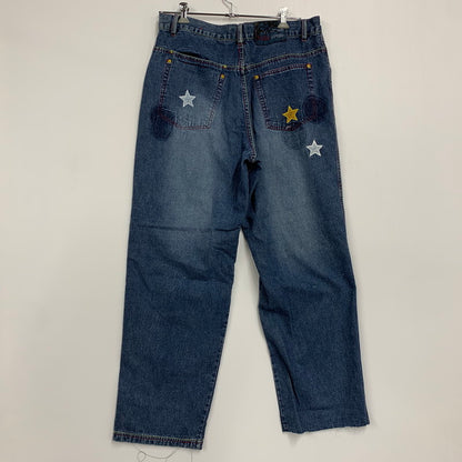 【現状渡し品】【メンズ】 PLATINUM FUBU プラチナムフブ WAPPEN DENIM PANTS ワッペン デニムパンツ ボトムス ズボン 157-250906-ya-11-izu サイズ：36 カラー：インディゴ 万代Net店