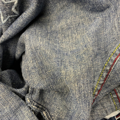 【現状渡し品】【メンズ】 PLATINUM FUBU プラチナムフブ WAPPEN DENIM PANTS ワッペン デニムパンツ ボトムス ズボン 157-250906-ya-11-izu サイズ：36 カラー：インディゴ 万代Net店