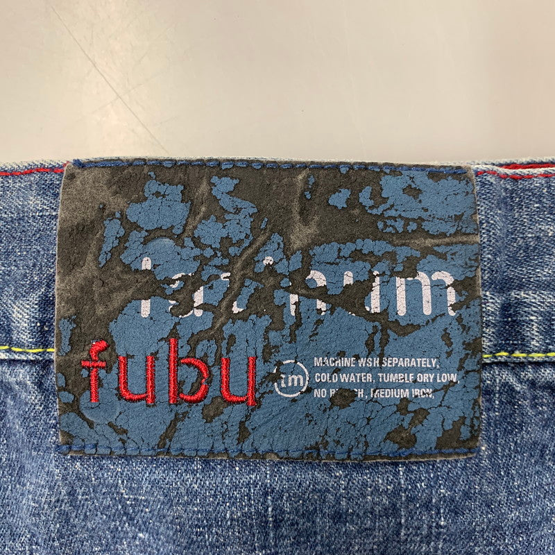 【現状渡し品】【メンズ】 PLATINUM FUBU プラチナムフブ WAPPEN DENIM PANTS ワッペン デニムパンツ ボトムス ズボン 157-250906-ya-11-izu サイズ：36 カラー：インディゴ 万代Net店