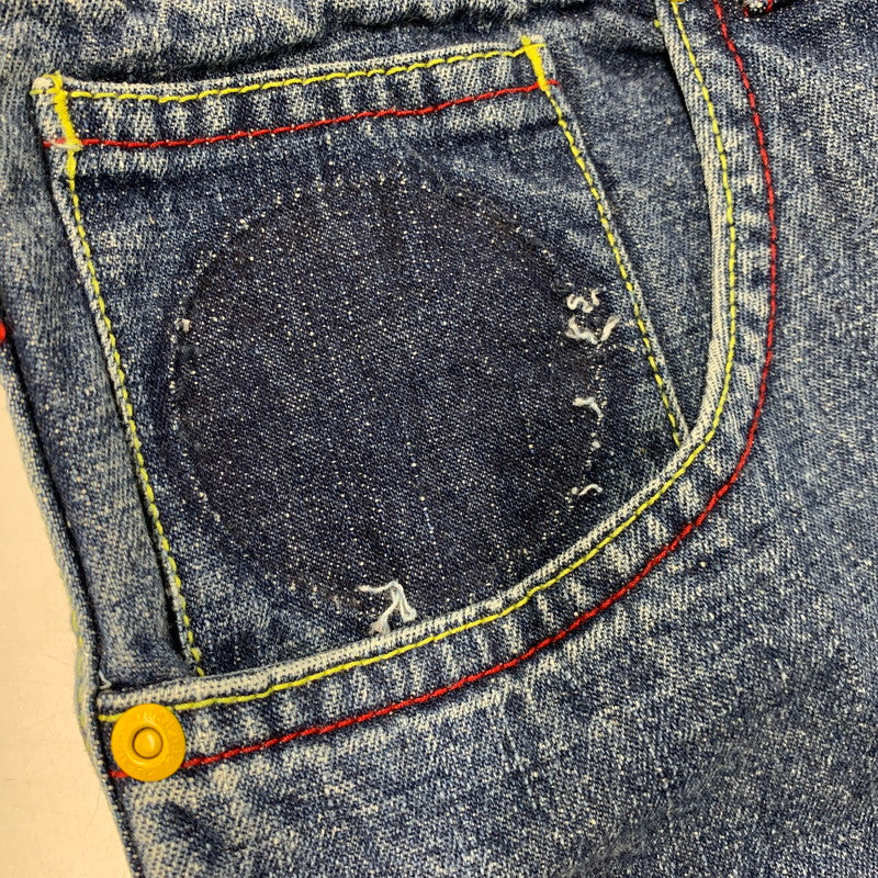 【現状渡し品】【メンズ】 PLATINUM FUBU プラチナムフブ WAPPEN DENIM PANTS ワッペン デニムパンツ ボトムス ズボン 157-250906-ya-11-izu サイズ：36 カラー：インディゴ 万代Net店