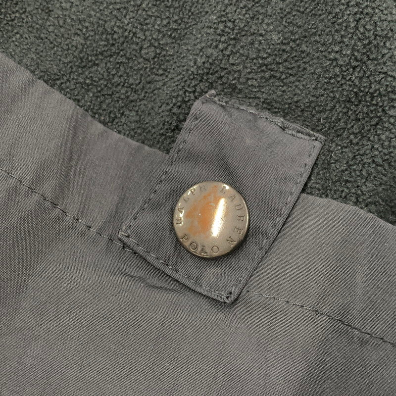 【ジャンク品】【メンズ】 POLO RALPH LAUREN ポロ・ラルフローレン FLEECE LINER NYLON JACKET フリースライナーナイロンジャケット アウター 長袖 147-250906-ma-14-izu サイズ：L カラー：BLACK 万代Net店