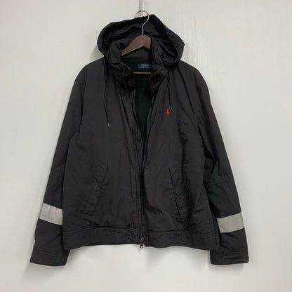 【ジャンク品】【メンズ】 POLO RALPH LAUREN ポロ・ラルフローレン FLEECE LINER NYLON JACKET フリースライナーナイロンジャケット アウター 長袖 147-250906-ma-14-izu サイズ：L カラー：BLACK 万代Net店