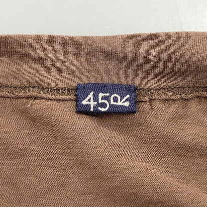 【中古品】【レディース】 45R フォーティーファイブアール 70550522 シルクバンダナ×天竺ドレス ワンピース 半袖 168-250830-ma-01-izu サイズ：00 カラー：ブラウン 万代Net店