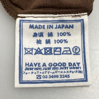 【中古品】【レディース】 45R フォーティーファイブアール 70550522 シルクバンダナ×天竺ドレス ワンピース 半袖 168-250830-ma-01-izu サイズ：00 カラー：ブラウン 万代Net店