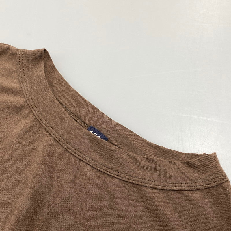 【中古品】【レディース】 45R フォーティーファイブアール 70550522 シルクバンダナ×天竺ドレス ワンピース 半袖 168-250830-ma-01-izu サイズ：00 カラー：ブラウン 万代Net店