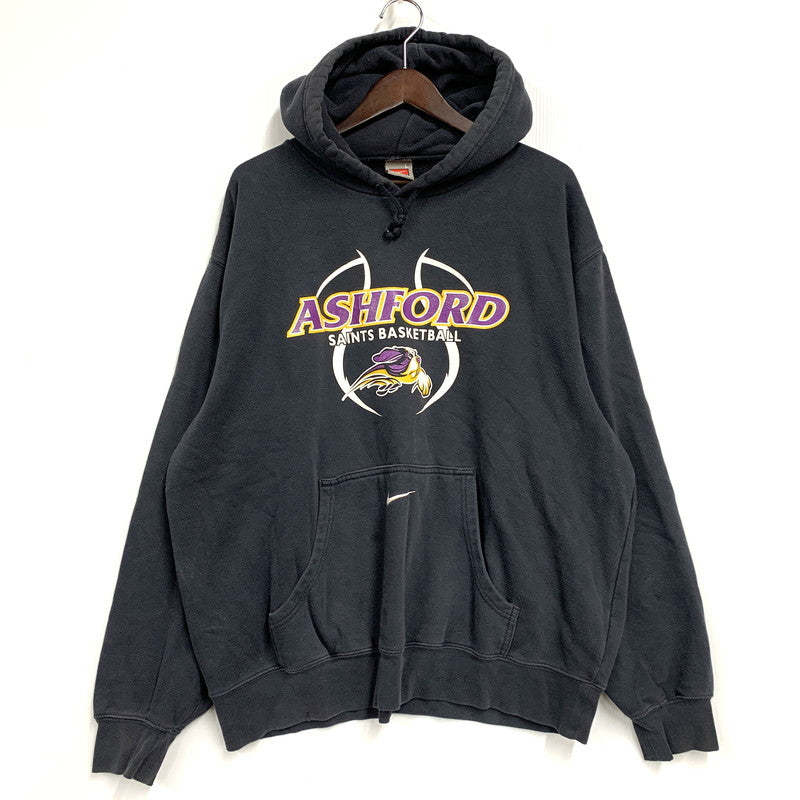 【中古品】【メンズ】 OLD NIKE TEAM オールドナイキチーム メキシコ製 00S ASHFORD HOODED SWEATSHIRT 00年代 アッシュフォードフーデッドスウェット トップス パーカー 長袖 146-250906-ma-05-izu サイズ：L カラー：BLACK 万代Net店