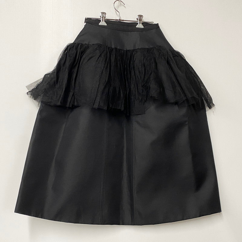 【中古品】【レディース】 Christian Dior クリスチャンディオール 5E21311M1612 DESIGN SILK SKIRT デザインシルクスカート ボトムス 168-250830-ma-06-izu サイズ：36 カラー：BLACK 万代Net店