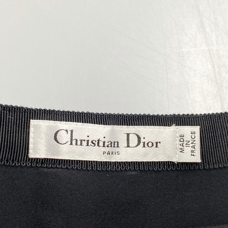 【中古品】【レディース】 Christian Dior クリスチャンディオール 5E21311M1612 DESIGN SILK SKIRT デザインシルクスカート ボトムス 168-250830-ma-06-izu サイズ：36 カラー：BLACK 万代Net店
