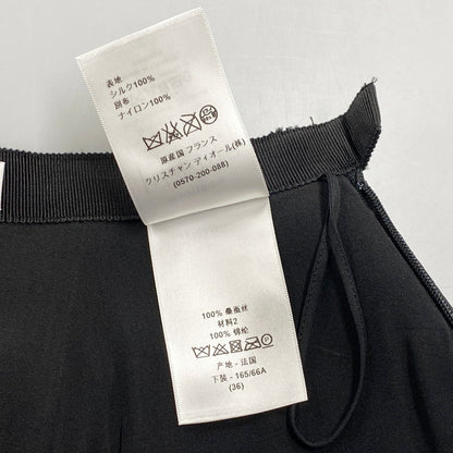 【中古品】【レディース】 Christian Dior クリスチャンディオール 5E21311M1612 DESIGN SILK SKIRT デザインシルクスカート ボトムス 168-250830-ma-06-izu サイズ：36 カラー：BLACK 万代Net店