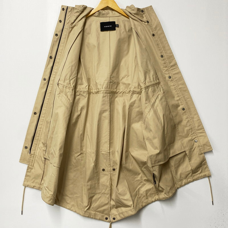 【中古品】【レディース】 COACH コーチ CG673 UTILITY HOODED TRENCH ユーティリティフーデッドトレンチ アウター コート 長袖 168-250830-ma-07-izu サイズ：S カラー：BEIGE 万代Net店
