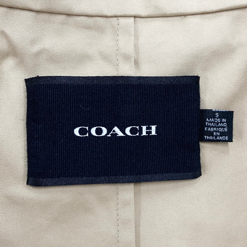 【中古品】【レディース】 COACH コーチ CG673 UTILITY HOODED TRENCH ユーティリティフーデッドトレンチ アウター コート 長袖 168-250830-ma-07-izu サイズ：S カラー：BEIGE 万代Net店