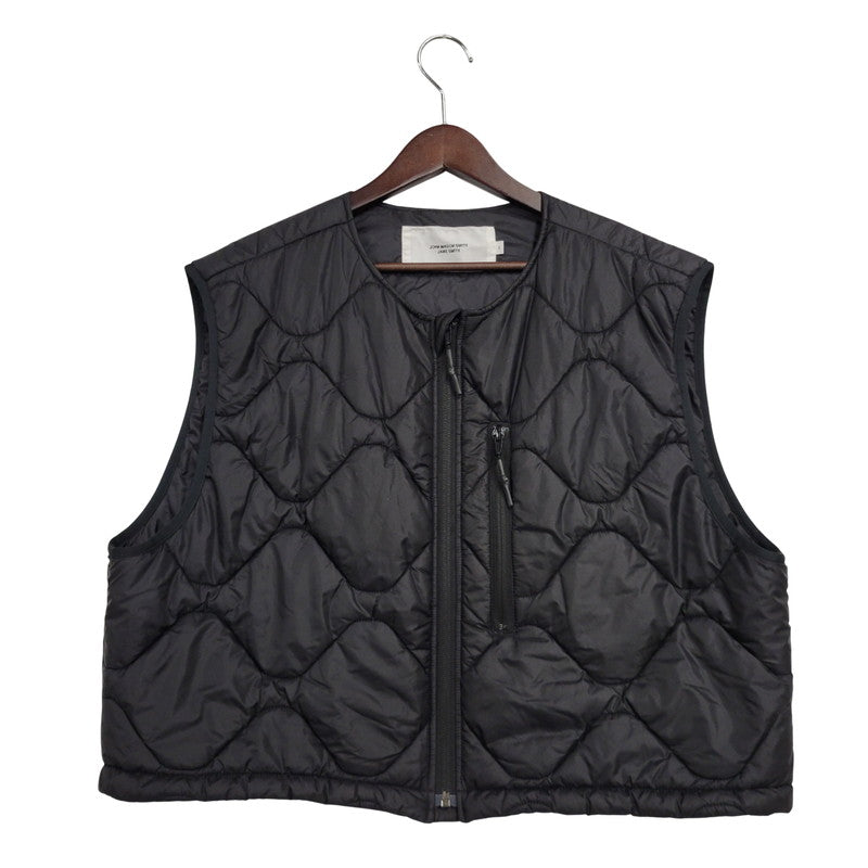 【中古品】【メンズ】 JOHN MASON SMITH ジョン メイソン スミス 23WJK-937S NYLON TAFFETA ARMY QUILT VEST ナイロン ベスト トップス 140-250831-rk-19-izu サイズ：L カラー：ブラック 万代Net店