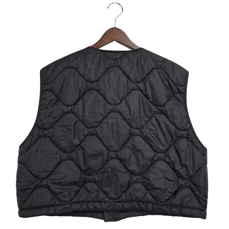 【中古品】【メンズ】 JOHN MASON SMITH ジョン メイソン スミス 23WJK-937S NYLON TAFFETA ARMY QUILT VEST ナイロン ベスト トップス 140-250831-rk-19-izu サイズ：L カラー：ブラック 万代Net店