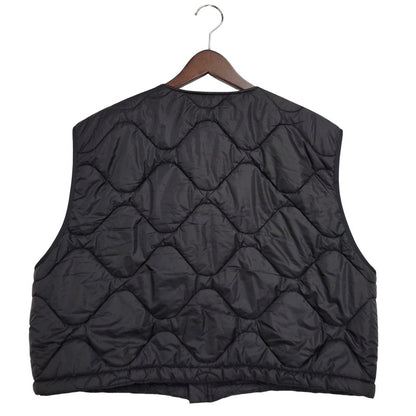 【中古品】【メンズ】 JOHN MASON SMITH ジョン メイソン スミス 23WJK-937S NYLON TAFFETA ARMY QUILT VEST ナイロン ベスト トップス 140-250831-rk-19-izu サイズ：L カラー：ブラック 万代Net店