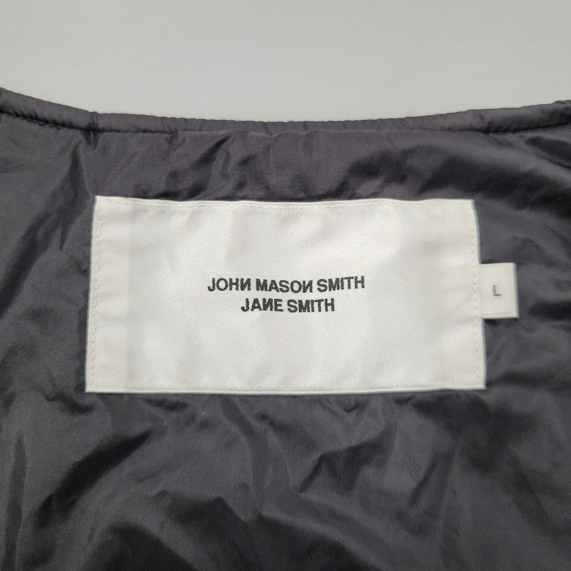 【中古品】【メンズ】 JOHN MASON SMITH ジョン メイソン スミス 23WJK-937S NYLON TAFFETA ARMY QUILT VEST ナイロン ベスト トップス 140-250831-rk-19-izu サイズ：L カラー：ブラック 万代Net店