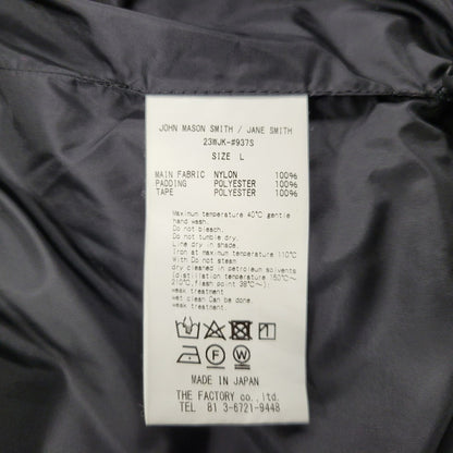 【中古品】【メンズ】 JOHN MASON SMITH ジョン メイソン スミス 23WJK-937S NYLON TAFFETA ARMY QUILT VEST ナイロン ベスト トップス 140-250831-rk-19-izu サイズ：L カラー：ブラック 万代Net店