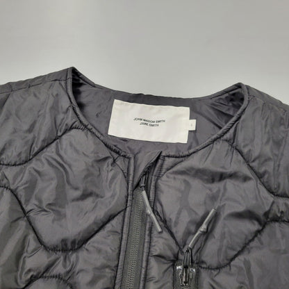 【中古品】【メンズ】 JOHN MASON SMITH ジョン メイソン スミス 23WJK-937S NYLON TAFFETA ARMY QUILT VEST ナイロン ベスト トップス 140-250831-rk-19-izu サイズ：L カラー：ブラック 万代Net店
