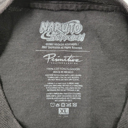 【中古品】【メンズ】 NARUTO×PRIMITIVE 2007 SHIPPUDEN NARUTO SHIPPUDEN ANIME T-SHIRT ナルト 疾風伝 アニメ Tシャツ 146-250831-rk-17-izu サイズ：XL カラー：ブラック 万代Net店