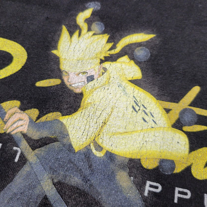 【中古品】【メンズ】 NARUTO×PRIMITIVE 2007 SHIPPUDEN NARUTO SHIPPUDEN ANIME T-SHIRT ナルト 疾風伝 アニメ Tシャツ 146-250831-rk-17-izu サイズ：XL カラー：ブラック 万代Net店