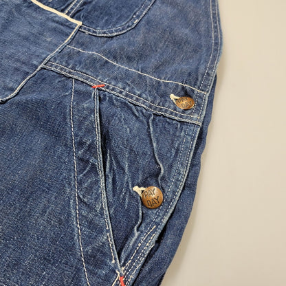 【中古品】【メンズ】 PENNEY'S PAY DAY ペニーズ・ペイデイ SQUARE BAKタグ DENIM OVERALLS デニム オーバーオール 157-250831-rk-21-izu サイズ：不明 カラー：インディゴ 万代Net店