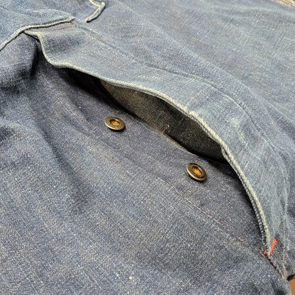 【中古品】【メンズ】 PENNEY'S PAY DAY ペニーズ・ペイデイ SQUARE BAKタグ DENIM OVERALLS デニム オーバーオール 157-250831-rk-21-izu サイズ：不明 カラー：インディゴ 万代Net店