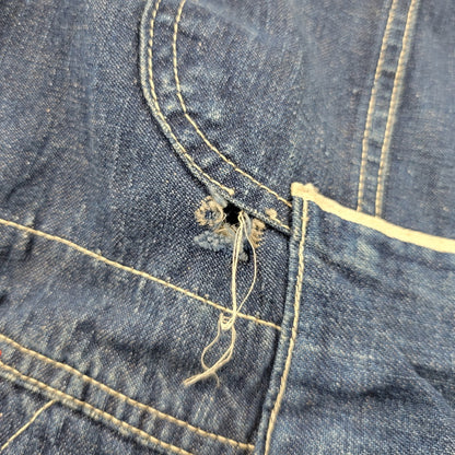 【中古品】【メンズ】 PENNEY'S PAY DAY ペニーズ・ペイデイ SQUARE BAKタグ DENIM OVERALLS デニム オーバーオール 157-250831-rk-21-izu サイズ：不明 カラー：インディゴ 万代Net店