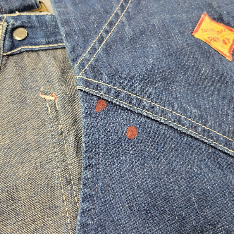 【中古品】【メンズ】 PENNEY'S PAY DAY ペニーズ・ペイデイ SQUARE BAKタグ DENIM OVERALLS デニム オーバーオール 157-250831-rk-21-izu サイズ：不明 カラー：インディゴ 万代Net店