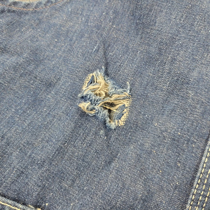 【中古品】【メンズ】 PENNEY'S PAY DAY ペニーズ・ペイデイ SQUARE BAKタグ DENIM OVERALLS デニム オーバーオール 157-250831-rk-21-izu サイズ：不明 カラー：インディゴ 万代Net店