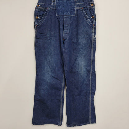 【中古品】【メンズ】 PENNEY'S PAY DAY ペニーズ・ペイデイ SQUARE BAKタグ DENIM OVERALLS デニム オーバーオール 157-250831-rk-21-izu サイズ：不明 カラー：インディゴ 万代Net店