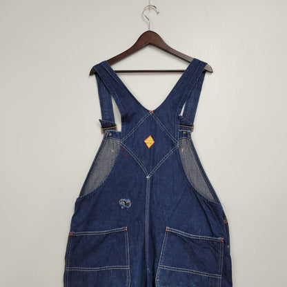 【中古品】【メンズ】 PENNEY'S PAY DAY ペニーズ・ペイデイ SQUARE BAKタグ DENIM OVERALLS デニム オーバーオール 157-250831-rk-21-izu サイズ：不明 カラー：インディゴ 万代Net店