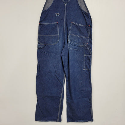 【中古品】【メンズ】 PENNEY'S PAY DAY ペニーズ・ペイデイ SQUARE BAKタグ DENIM OVERALLS デニム オーバーオール 157-250831-rk-21-izu サイズ：不明 カラー：インディゴ 万代Net店