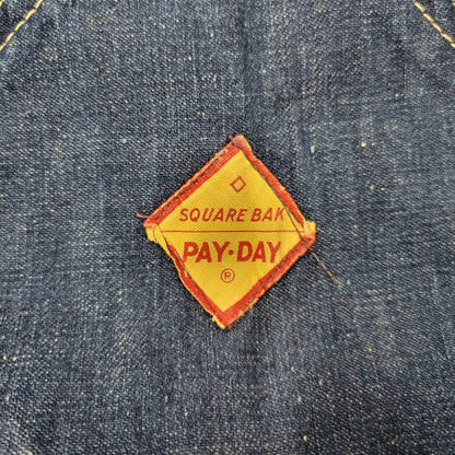 【中古品】【メンズ】 PENNEY'S PAY DAY ペニーズ・ペイデイ SQUARE BAKタグ DENIM OVERALLS デニム オーバーオール 157-250831-rk-21-izu サイズ：不明 カラー：インディゴ 万代Net店