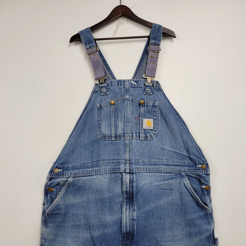 【中古品】【メンズ】 Carhartt カーハート R08 DNM BIB DENIM OVERALLS ビブ デニム オーバーオール 157-250831-rk-23-izu サイズ：48×32 カラー：インディゴ 万代Net店