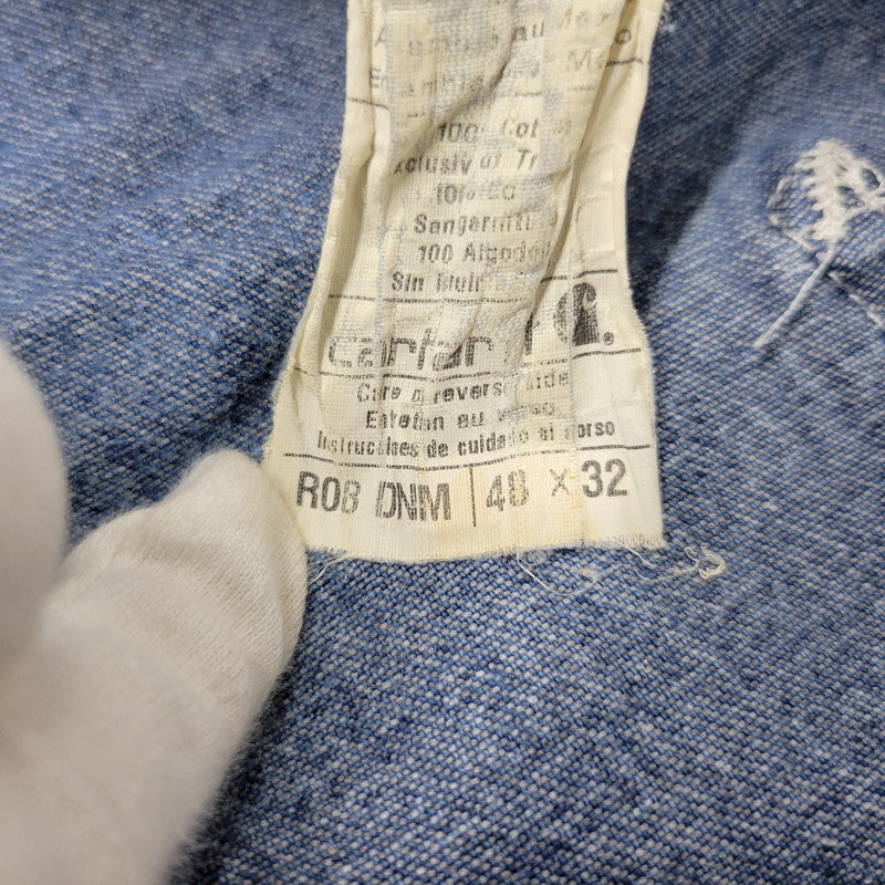 【中古品】【メンズ】 Carhartt カーハート R08 DNM BIB DENIM OVERALLS ビブ デニム オーバーオール 157-250831-rk-23-izu サイズ：48×32 カラー：インディゴ 万代Net店