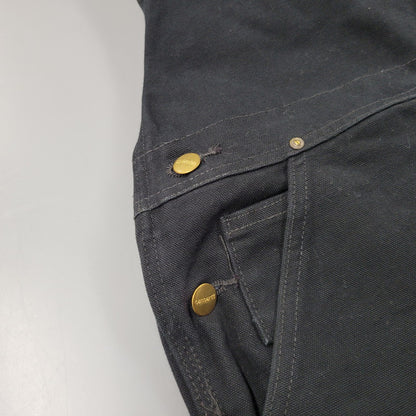 【中古品】【メンズ】 Carhartt カーハート R01 BLK メキシコ製 DOUBLE KNEE DUCK OVERALLS ダブルニー ダック オーバーオール 157-250831-rk-24-izu サイズ：42×32 カラー：ブラック 万代Net店