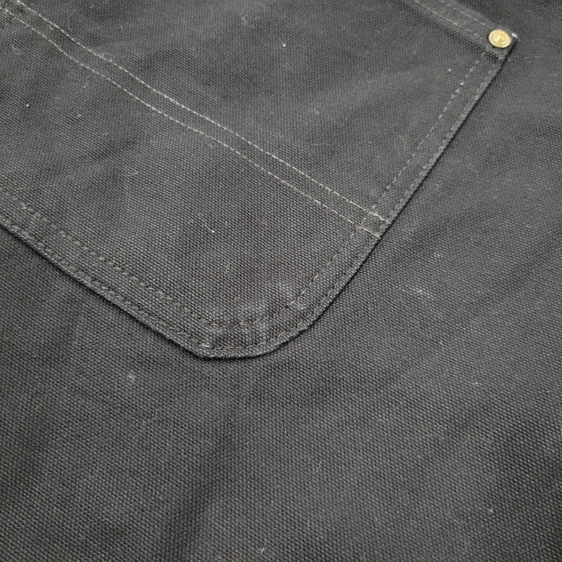 【中古品】【メンズ】 Carhartt カーハート R01 BLK メキシコ製 DOUBLE KNEE DUCK OVERALLS ダブルニー ダック オーバーオール 157-250831-rk-24-izu サイズ：42×32 カラー：ブラック 万代Net店