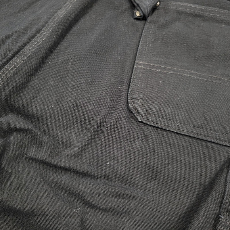 【中古品】【メンズ】 Carhartt カーハート R01 BLK メキシコ製 DOUBLE KNEE DUCK OVERALLS ダブルニー ダック オーバーオール 157-250831-rk-24-izu サイズ：42×32 カラー：ブラック 万代Net店