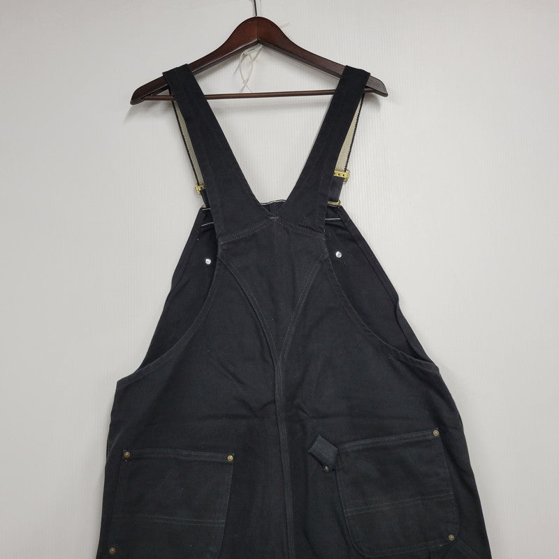 【中古品】【メンズ】 Carhartt カーハート R01 BLK メキシコ製 DOUBLE KNEE DUCK OVERALLS ダブルニー ダック オーバーオール 157-250831-rk-24-izu サイズ：42×32 カラー：ブラック 万代Net店