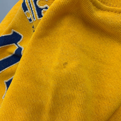 【中古品】【メンズ】 HANES ヘインズ USA製 青タグ CORONA EXTRA コロナ エキストラ SWEATSHIRT スウェットシャツ トップス 長袖 トレーナー 146-250907-ya-01-izu サイズ：L カラー：イエロー 万代Net店