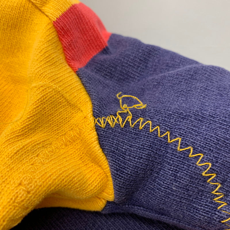 【中古品】【メンズ】 Barbarian バーバリアン カナダ製 旧タグ QUEEN'S UNIVERSITY クイーンズ ユニバーシティ LS ロングスリーブ RUGGER SHIRT ラガー シャツ トップス 長袖 146-250907-ya-04-izu サイズ：XL カラー：イエロー系 万代Net店