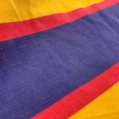 【中古品】【メンズ】 Barbarian バーバリアン カナダ製 旧タグ QUEEN'S UNIVERSITY クイーンズ ユニバーシティ LS ロングスリーブ RUGGER SHIRT ラガー シャツ トップス 長袖 146-250907-ya-04-izu サイズ：XL カラー：イエロー系 万代Net店